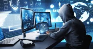 Does a VPN protect you from hackers? Cyberthief illustration