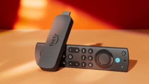 Amazon Fire TV Stick HD with Alexa Voice Remote and power cable