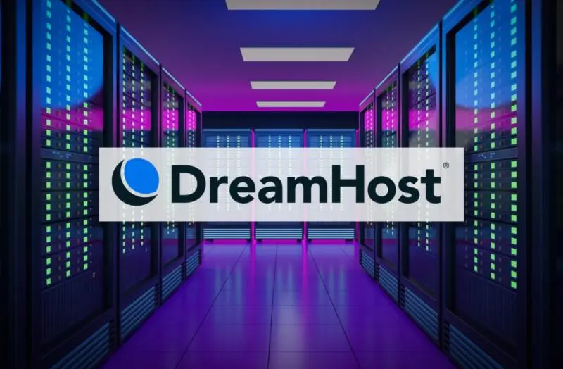 Laptop showing DreamHost dashboard as an affordable WordPress hosting provider for techwizardry.org